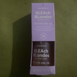 Lee Stafford Bleach Blondes Golden Girl Hair Oil 50ml - Brand New & Boxed