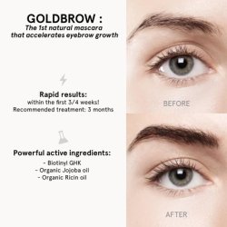 Rosegold Goldbrow Booster Mascara for Thicker Elongated Eyebrows