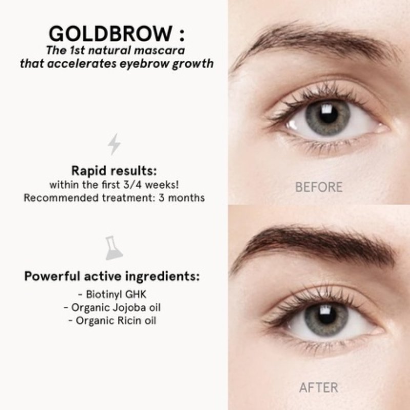 Rosegold Goldbrow Booster Mascara for Thicker Elongated Eyebrows