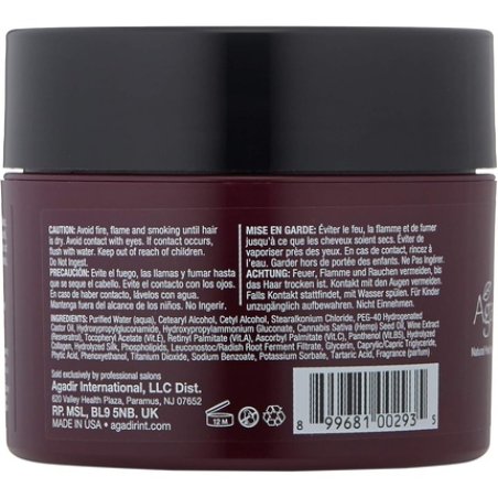 Agadir Hemp and Red Wine Deep Repair Masque for Unisex 8 Oz