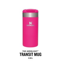 Stanley Classic Aerolight Transit Leak-Proof Travel Mug 0.35L Pink Vibes