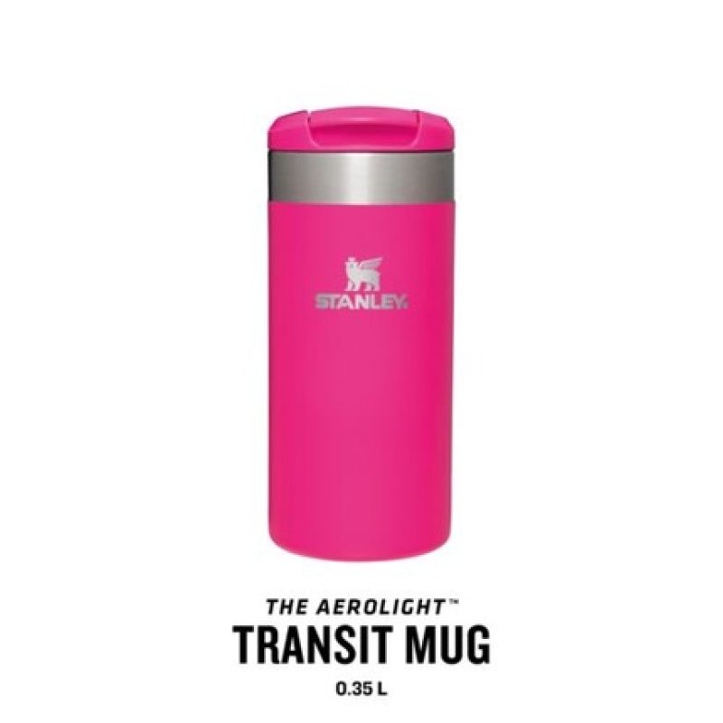 Stanley Classic Aerolight Transit Leak-Proof Travel Mug 0.35L Pink Vibes