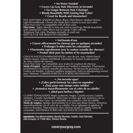 Cover Your Gray Men's Touch-Up Stick Jet Black 1.5 Ounce