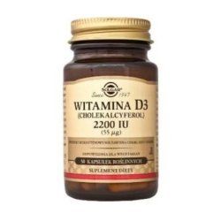 Solgar High Potency Vitamin D3 Capsules - 2200 Iu, 50 Count