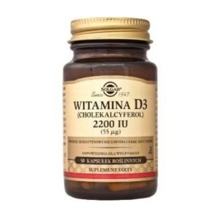 Solgar High Potency Vitamin D3 Capsules - 2200 Iu, 50 Count