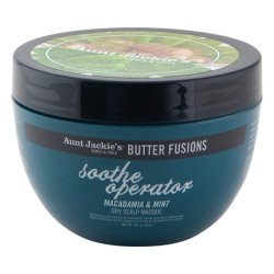Aunt Jackie's Butter Fusions Soothe Operator Macadamia & Mint Dry Scalp Conditioning Masque 8oz