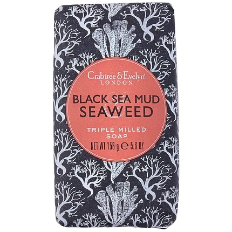Crabtree & Evelyn Triple Milled Soap Black Sea Mud and Seaweed 4.9 oz