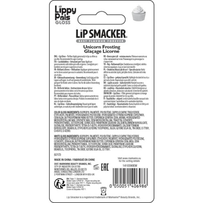 Lip Smacker Lippy Pals Unicorn Flavoured Lip Gloss for Kids Unicorn Frosting Flavor Gel