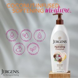 Jergens Hydrating Dry Skin Lotion Coconut 16.8 Oz