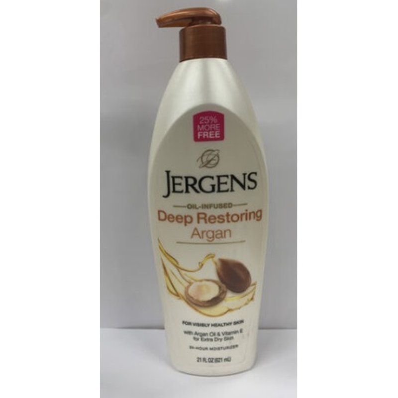 Jergens Deep Restoring Argan Oil and Vitamin E Moisturizer 21 Oz