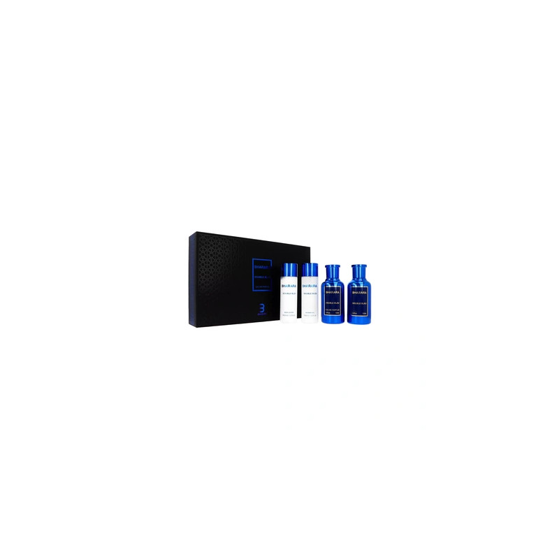 Set Bharara Double Bleu Edp 100ml After Shave 100ml Body Lotion 150ml Shower Gel 150ml