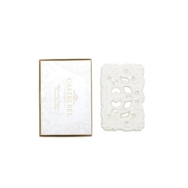 White Porcelain Soap Holder by Castelbel