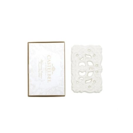 White Porcelain Soap Holder by Castelbel