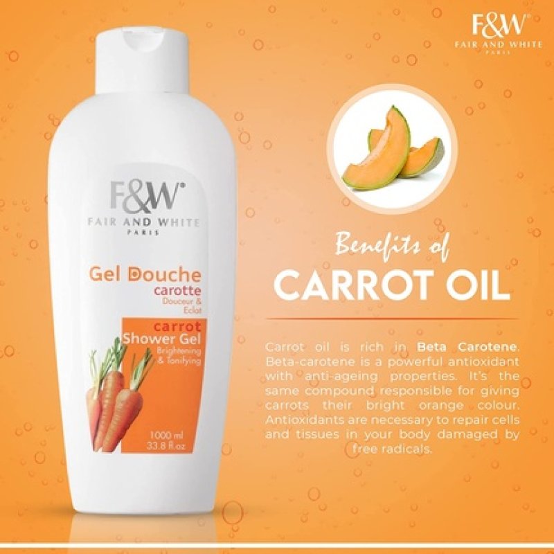 Fair & White Carrot Shower Gel Brightening and Tonifying