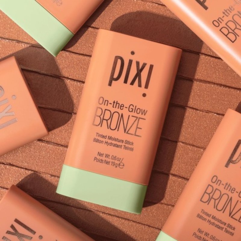 Pixi On-the-Glow Bronze RichGlow Hydrating Tinted Moisture Bronzer Stick with Ginseng Aloe Vera & Fruit Extracts For
