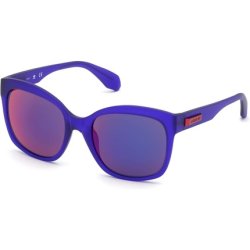 Adidas Women's OR0012 Sunglasses Matte Violet/Blu Mirror 54