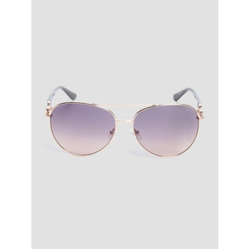 Guess Women's GU0015828B61 Sunglasses Shiny Rose Gold