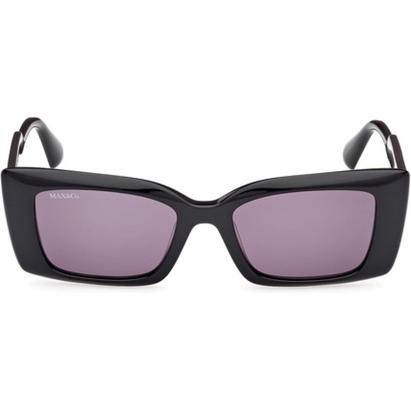 Max & Co Mo0117 01A Shiny Black Women's Sunglasses 52/18/140