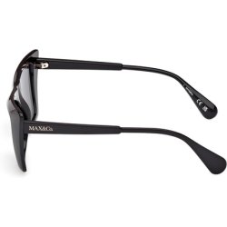 Max & Co Mo0122 01A Shiny Black Sunglasses 54/17/140 for Women