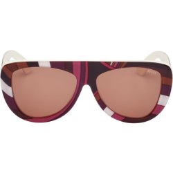Pucci EP0231 99E White Texture Women's Sunglasses 58/15/140