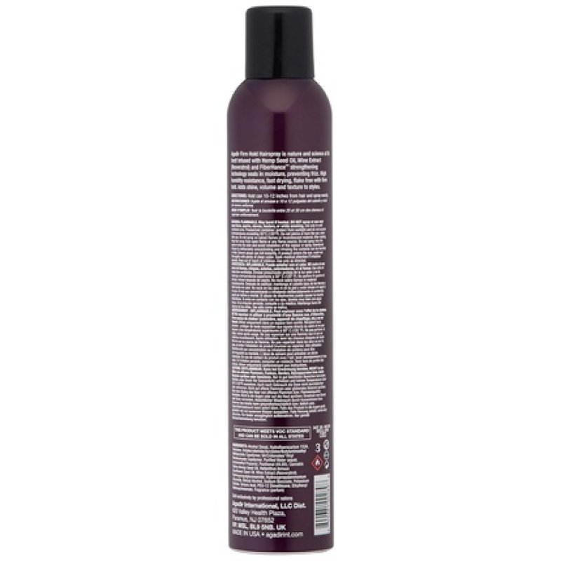 Agadir Hemp & Red Wine Firm Hold Hair Spray 10.5 Oz