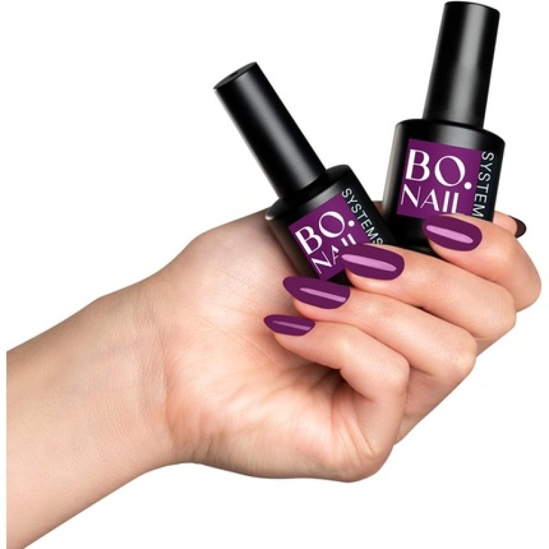 BO.NAIL SYSTEMS UV Nail Polish 023 Mulberry 15ml Soakable Gel Polish UV LED Colour for Fingernails