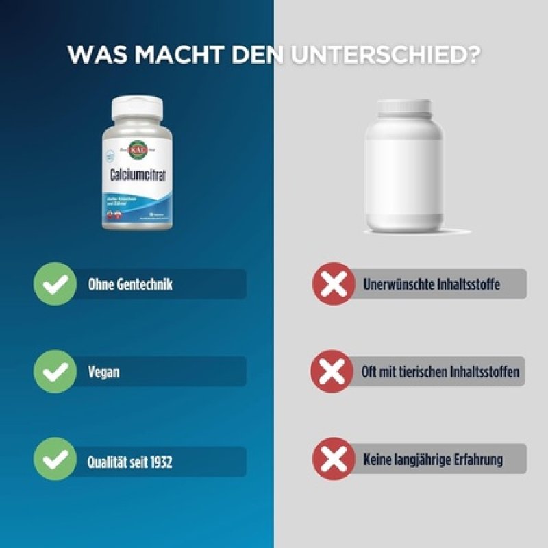 Kal Calcium Citrate 1000mg 90 Tablets