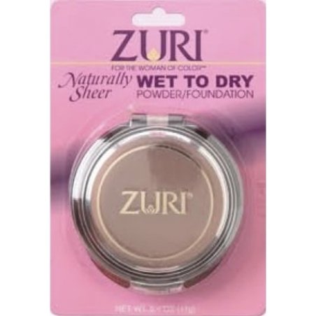 Zuri Naturally Sheer Wet to Dry Pressed Powder - Ebony Whisper