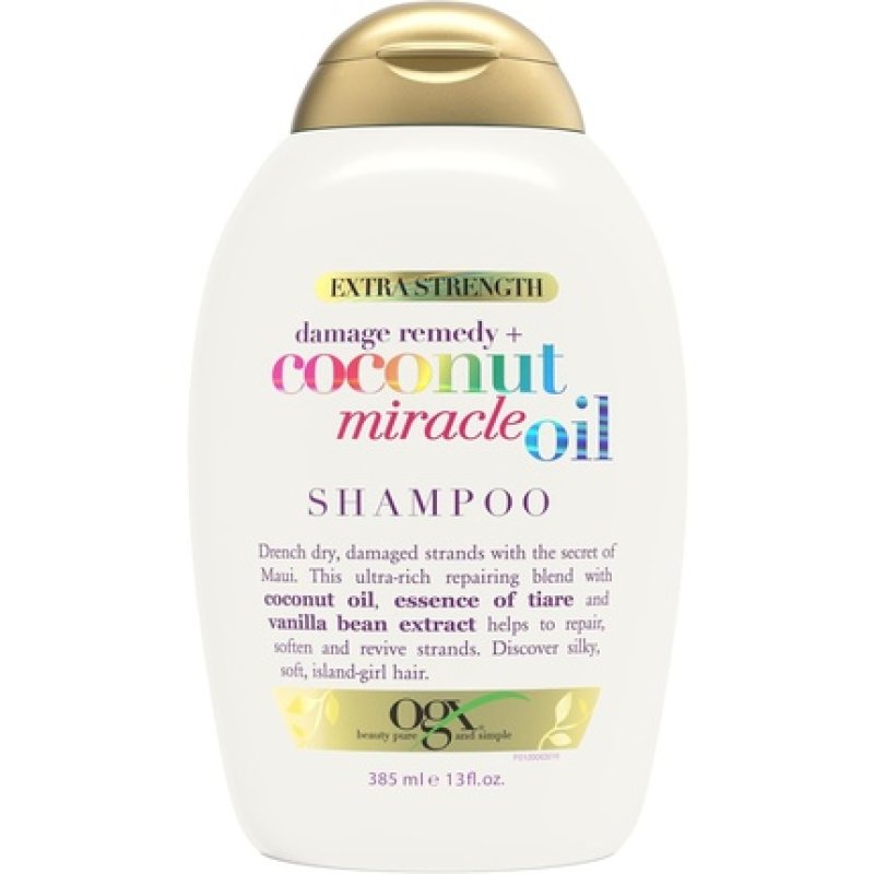 Ogx Extra Strength Damage Remedy Coconut Miracle Oil Shampoo for Dry Frizzy Hair