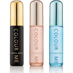 Colour Me Sky Blue/Gold Femme/Pearl Fragrance for Women 3 x 50ml