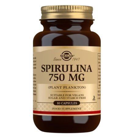 Solgar Spirulina 750mg 80 Capsules - Long Term