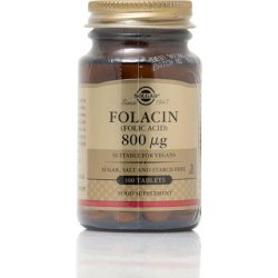 Solgar Solgar Folacin Folic Acid 800 Micrograms - 100 Tablets