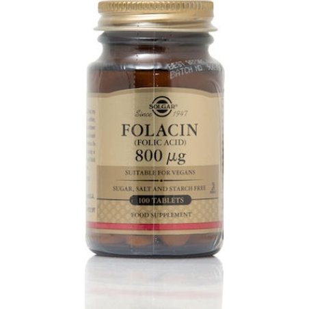 Solgar Solgar Folacin Folic Acid 800 Micrograms - 100 Tablets