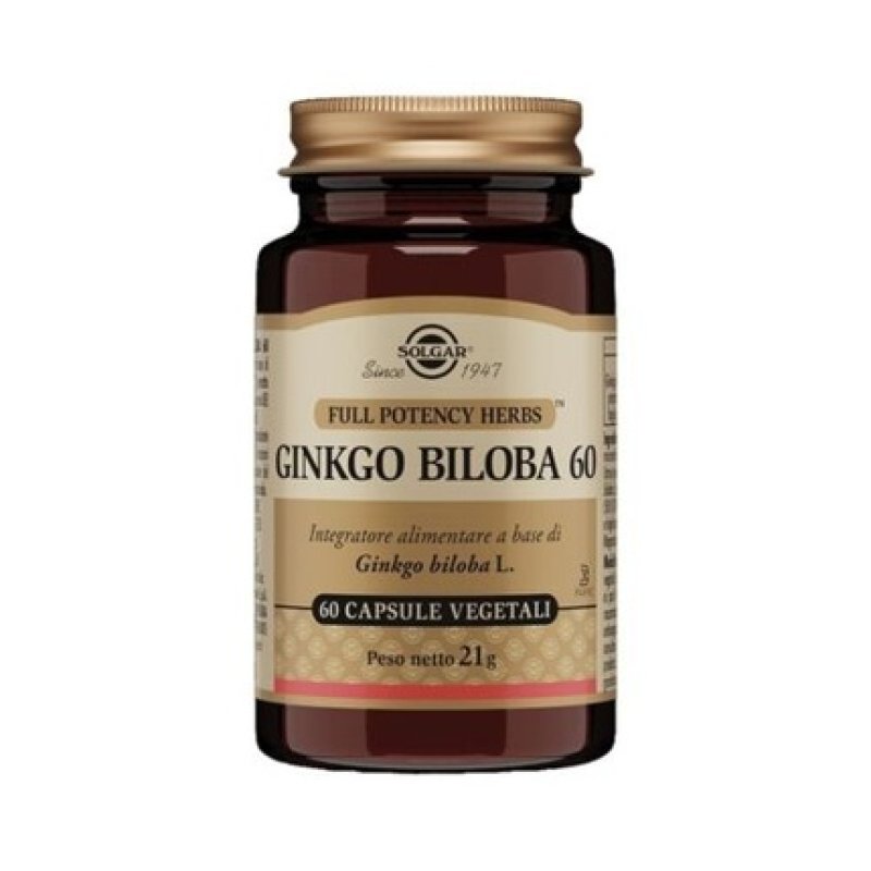 Solgar Ginkgo Biloba Antioxidant Supplement 60 Capsules