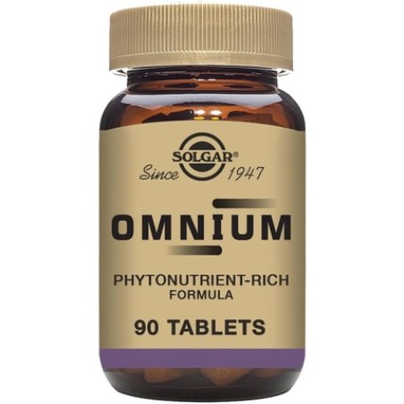 Solgar Omnium Tablets Food Supplement 90 Tablets - 47 Active Ingredients with N-Acetyl-L-Cysteine, Vitamin A and