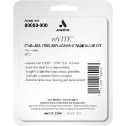 Andis 86015 Revite Fade Clipper Replacement Stainless Steel Blade