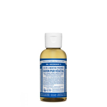 Dr. Bronner's Organic Peppermint Pure-Castile Liquid Soap 59ml