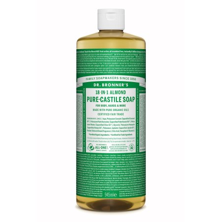 Dr. Bronner's Magic Soap Almond 944ml Liquid Soap Natural Cosmetics Fair Vegan Organic