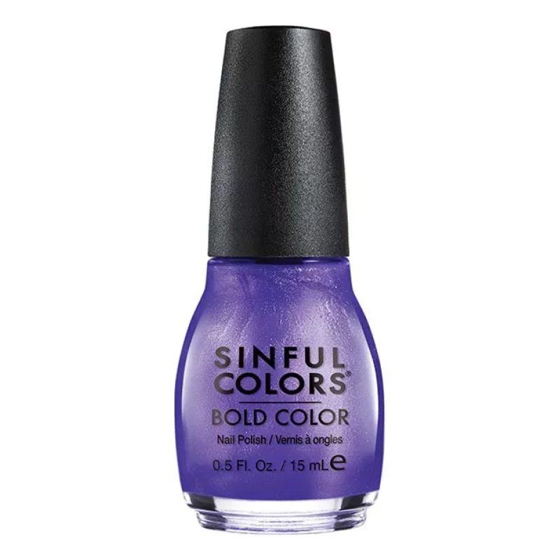 SinfulColors Bold Color nail polish 15 ml Violet Shimmer