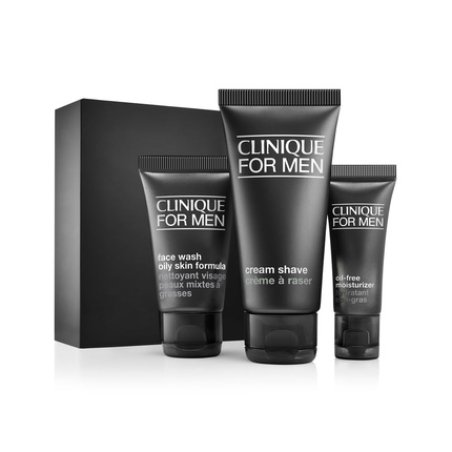 Clinique For Men Starter Kit for Daily Oil Control - Face Wash and Cream Shave
