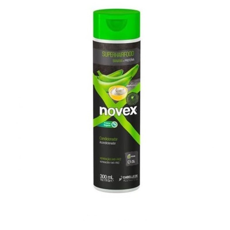 NOVEX Superfood Banana & Brown Sugar Gentle Conditioner 300ml - Infused with Protein Vegan Formula - Deeply Hydrates
