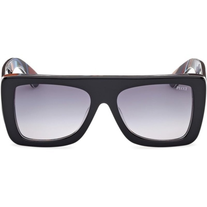 Pucci EP0230 05W Black Texture Sunglasses for Women 56/17/140