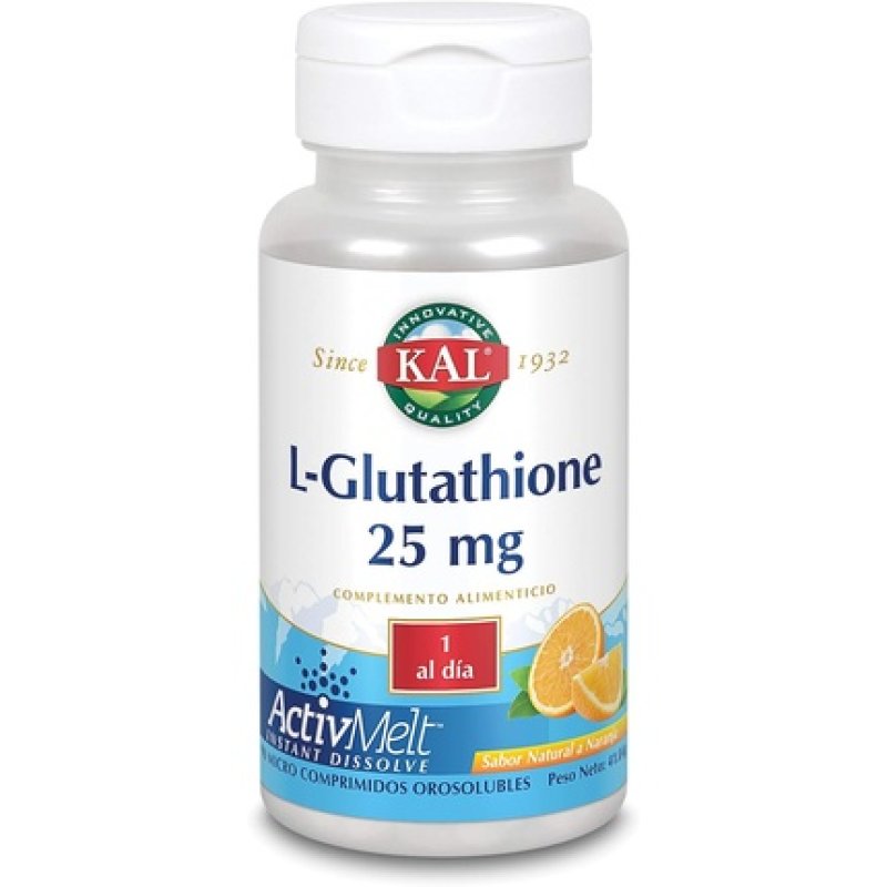 L-Glutathione 90 Sublingual Orange Flavored Tablets 25mg