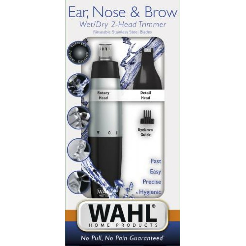 Wahl 5560-1416 Battery Trimmer for Ears, Nose, and Eyebrows