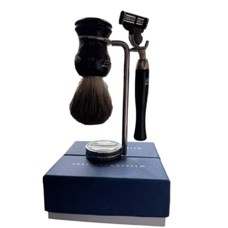 Crabtree & Evelyn Shaving Razor Set With 5 Blades And Face Shaving Brush