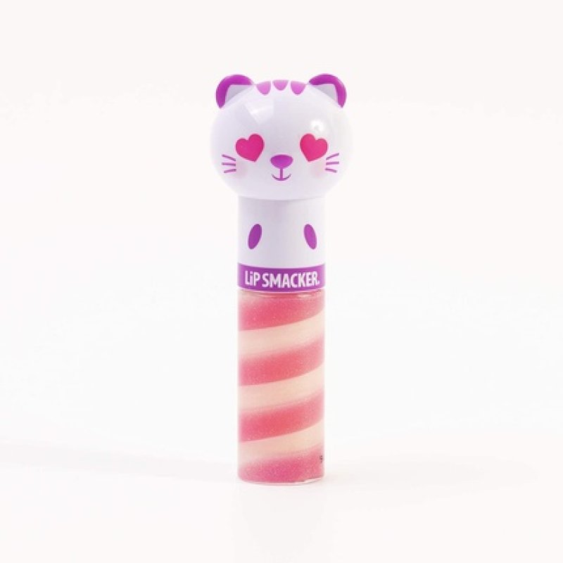 Lip Smacker Lippy Pals Nourishing Lip Gloss with Cat Head and Kiwi Flavor - Cat/Kiwi Flavor