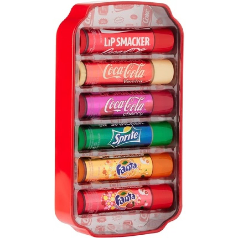 Lip Smacker Coca-Cola Collection Gift Set with Coca-Cola Sleep Mask Fanta and Sprite Flavoured Lip Balms Assorted