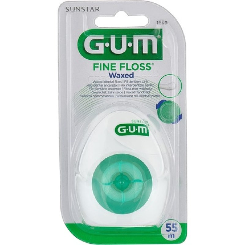 GUM Fine Waxed Floss 1 Unit