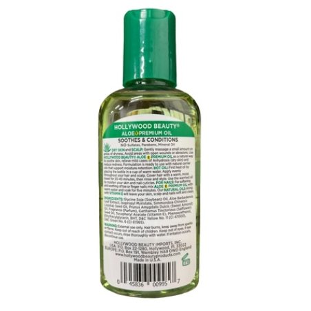 Hollywood Beauty Aloe Premium Oil 2 Oz