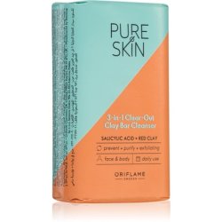 Oriflame Pure Skin Cleansing Soap with Clay 75g - Suitable for Face and Body